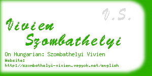 vivien szombathelyi business card